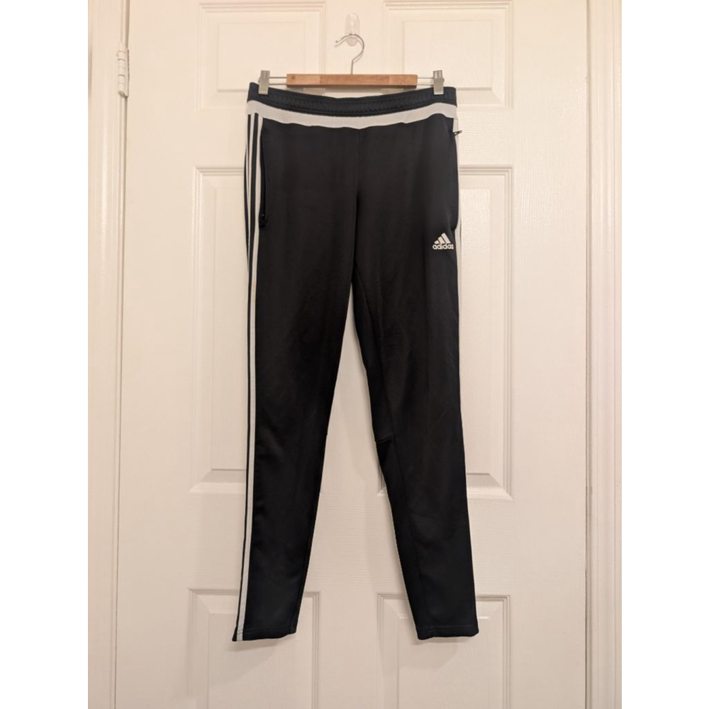 Women's Adidas Black & White Track Pants M